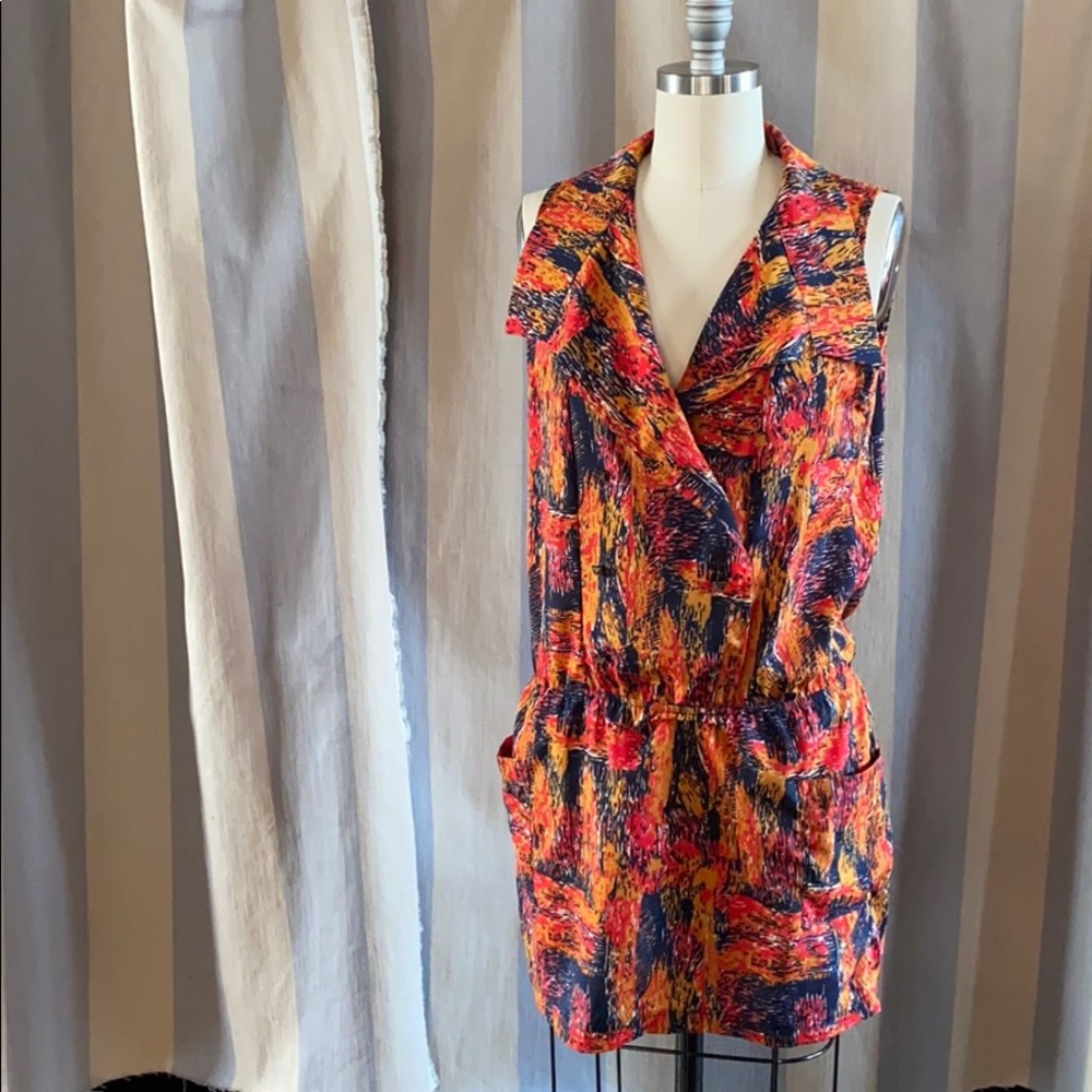 Peppermint peplum print top